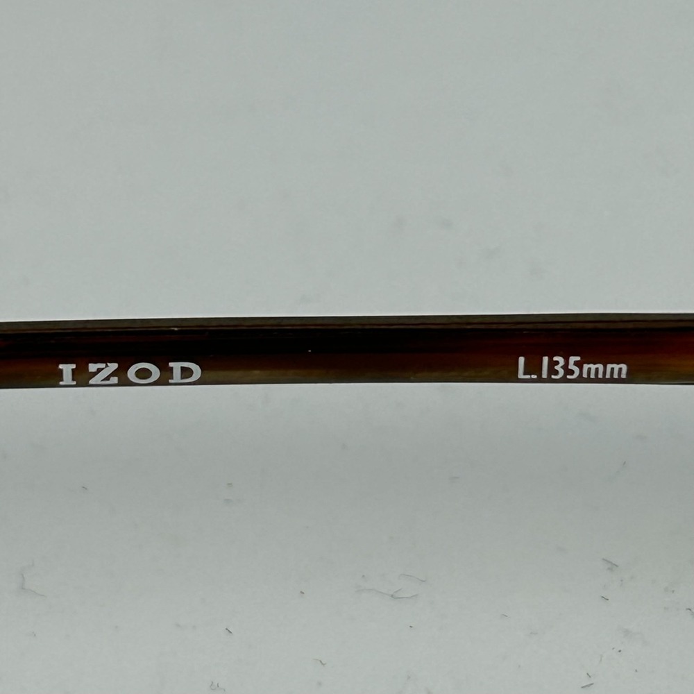 Izod 387 Unisex Adults Eyeglasses Frame Brown Rectangle Full‎ Rim 49-18-135 mm - Picture 9 of 10